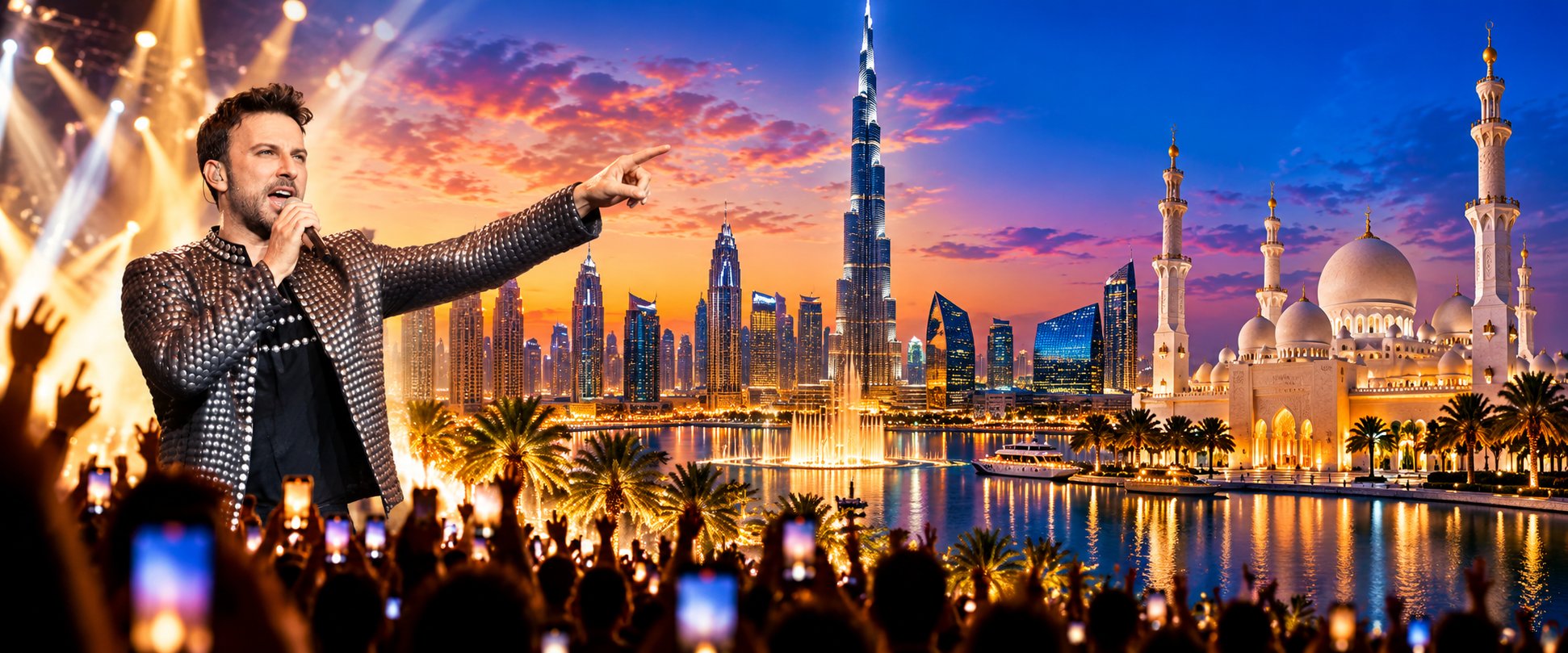 TARKAN KONSERİ ÖZEL DUBAİ & ABU DHABİ TURU - ALT TRİBÜN KATEGORİSİ KONSER BİLETİ DAHİL TÜRK HAVA YOLLARI İLE 3 GECE