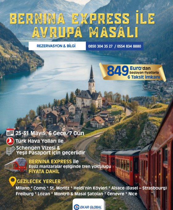 BERNINA EXPRESS İLE AVRUPA MASALI