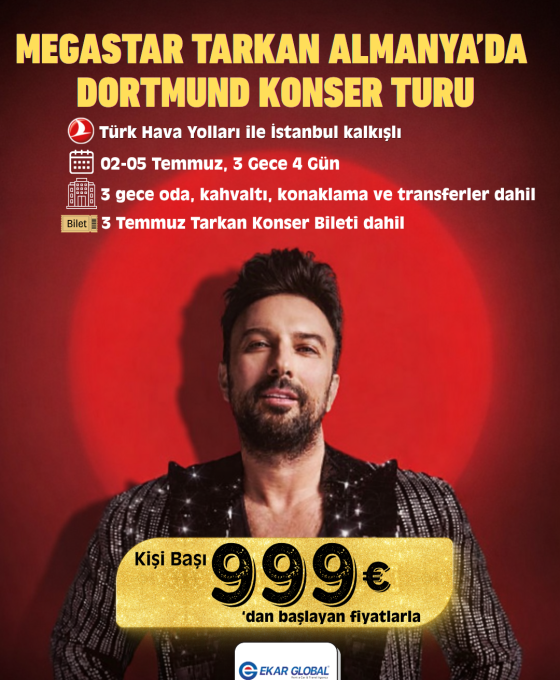 MEGASTAR TARKAN ALMANYA’DA